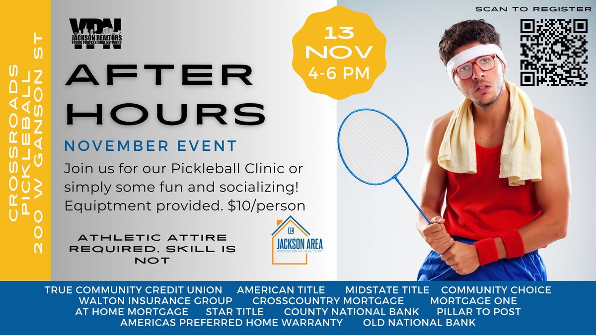 YPN After Hours November - Crossroads Pickleball 