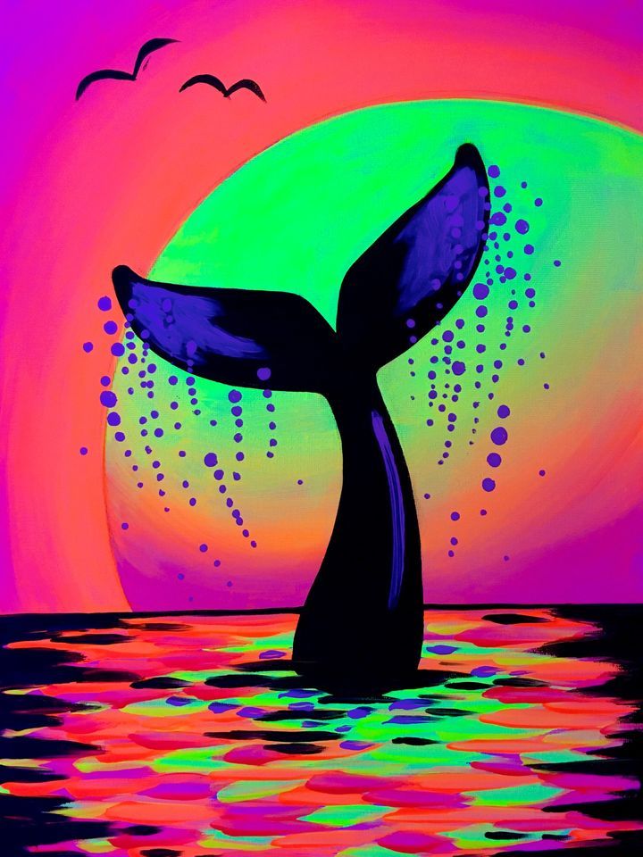 Auckland Glow in the Dark Paint Night - Whale of a Time