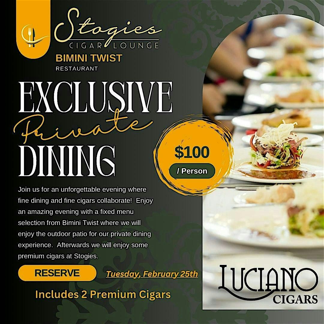 Stogies Cigar Dinner and Pairing