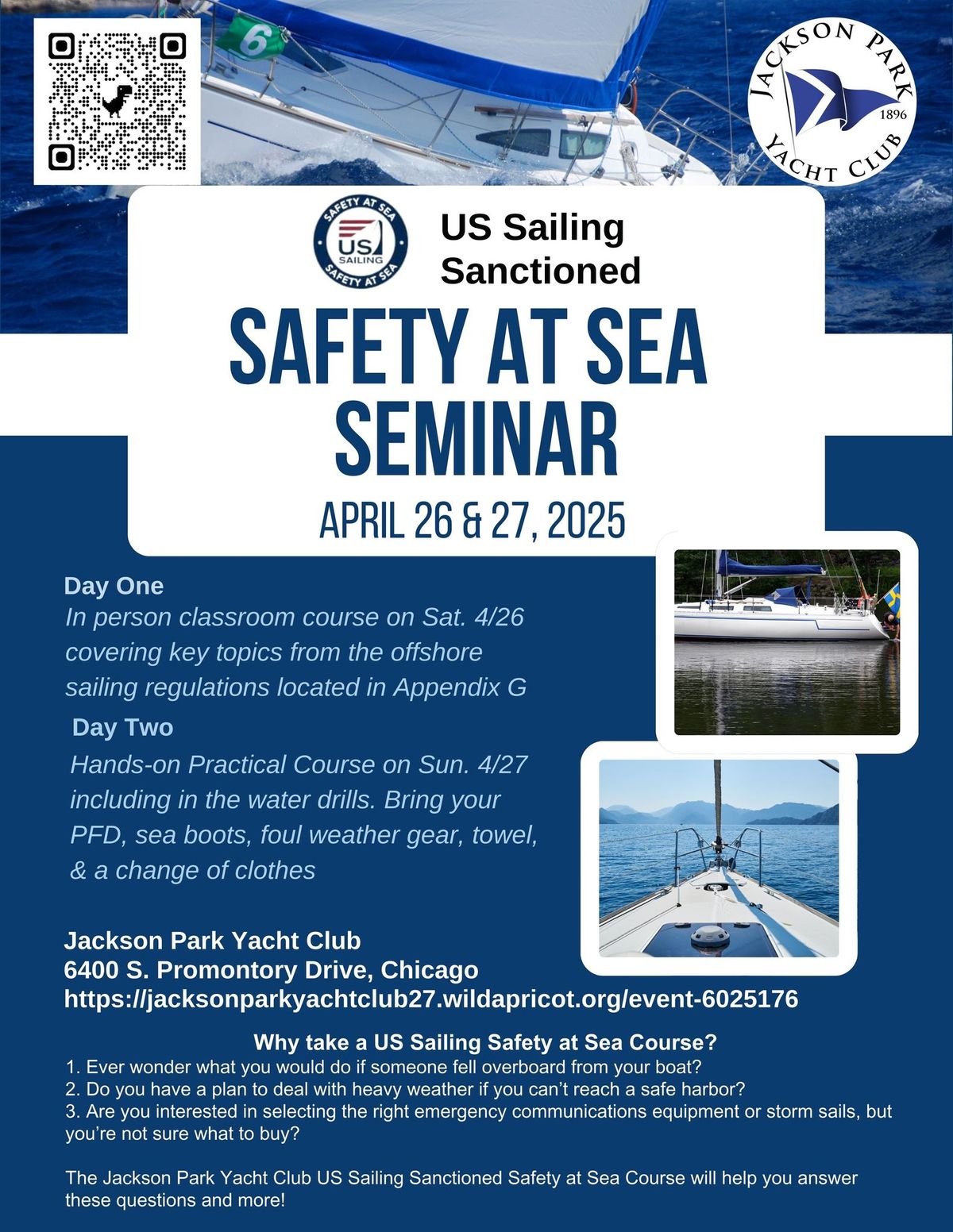 U.S. Sailing Sanctioned Safety At Sea Seminar 