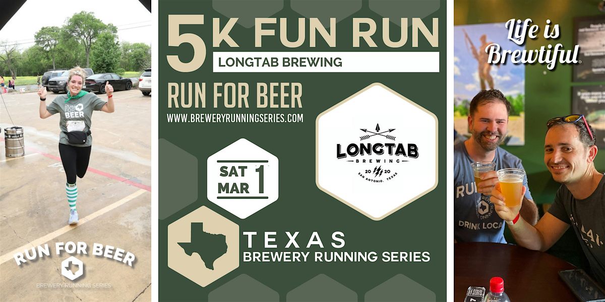 5k Beer Run x Longtab Brewing | 2025 Texas Brewery Running Series