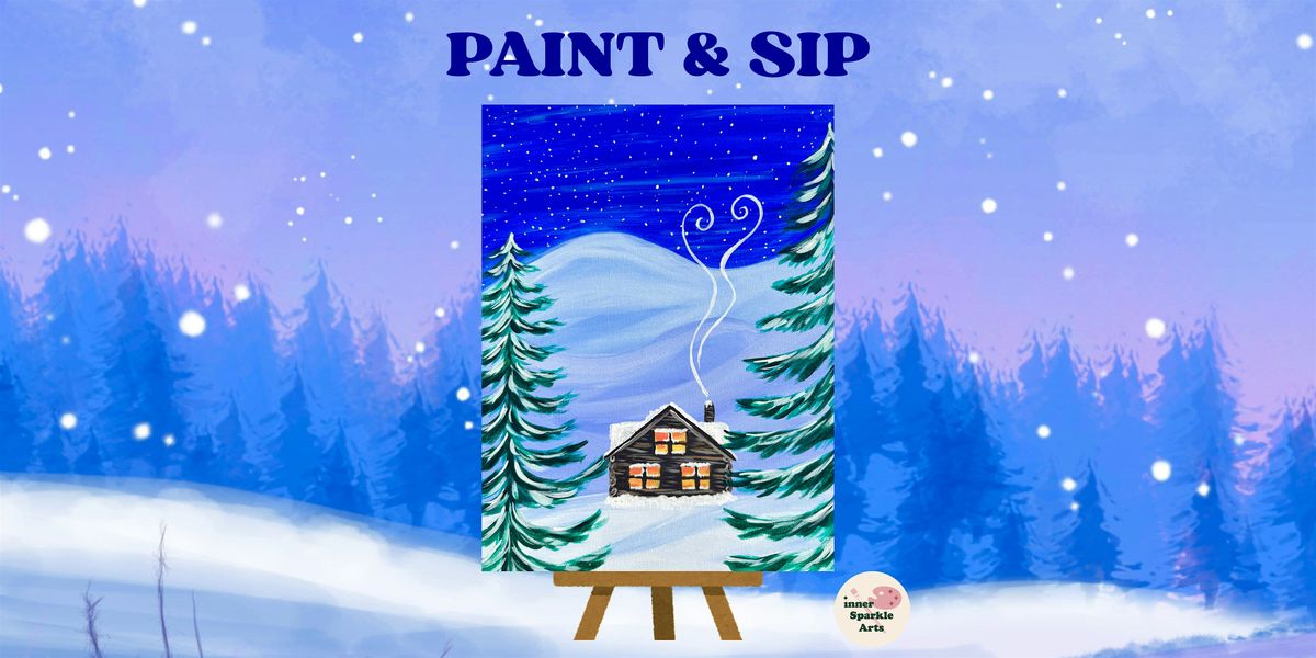 Paint & Sip: Woodland Cabin (First drink included with ticket!)
