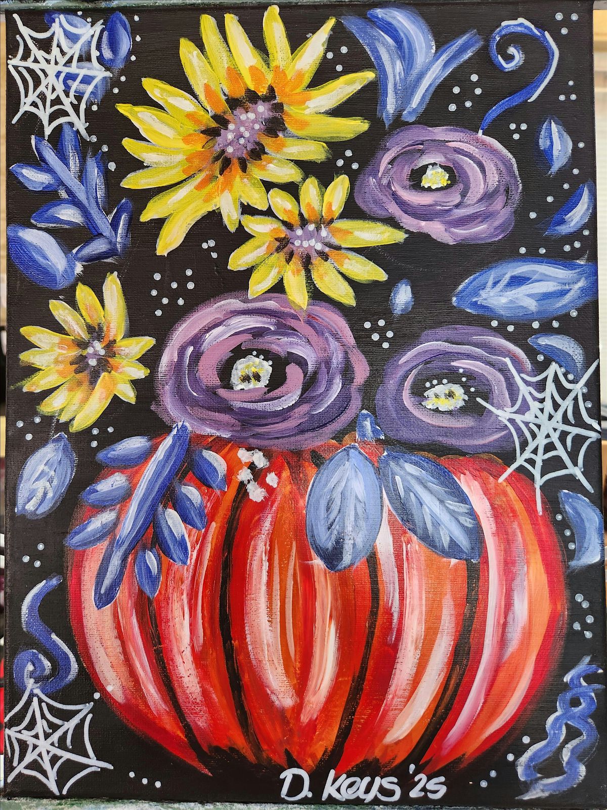 Paint & Sip NEON PUMPKIN!