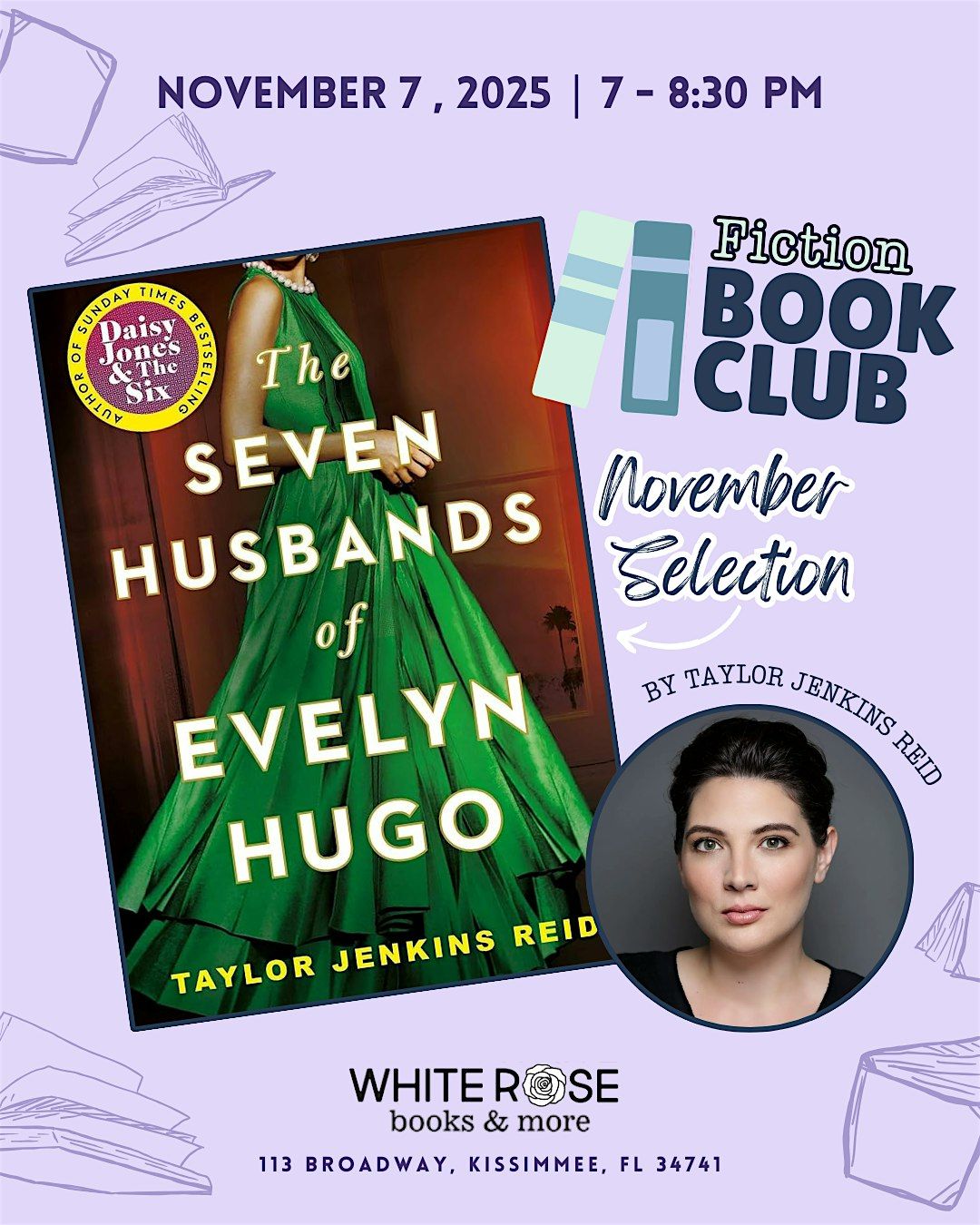 Fiction Book Club- The Seven Husbands of Evelyn Hugo by Taylor Jenkins Reid