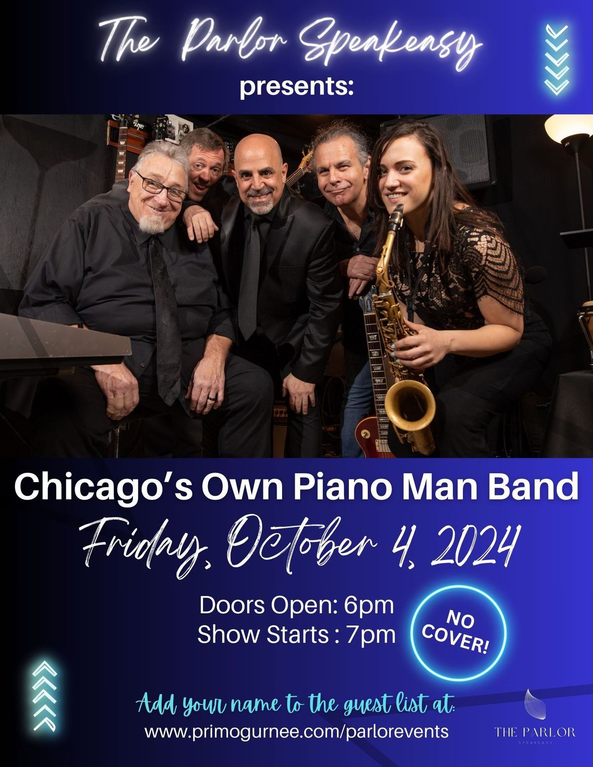 Chicago's Own Piano Man Band- The Parlor Speakeasy at Primo. Free Show Courtesy of Birch Vodka