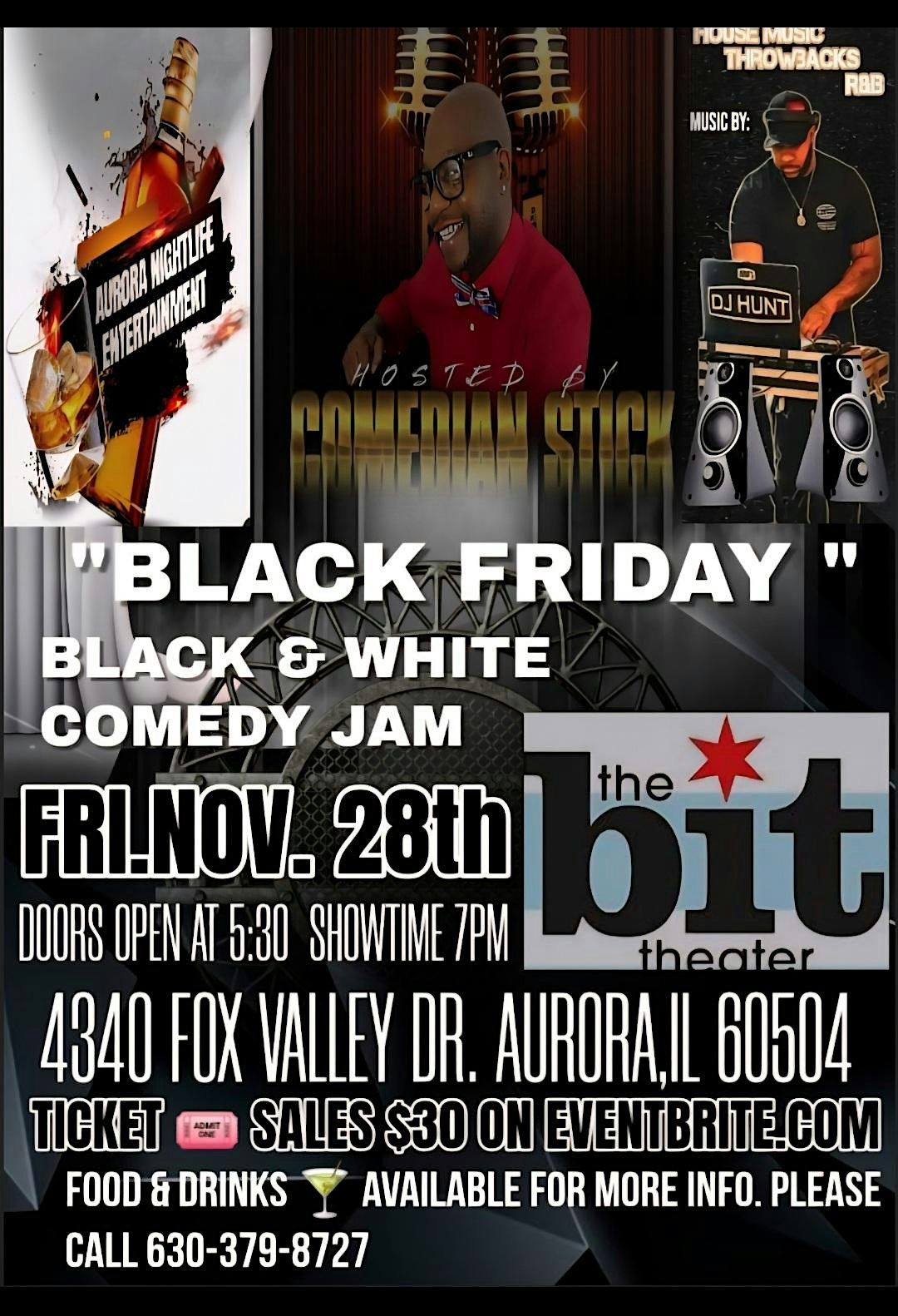 "BLACK FRIDAY" BLACK &WHITE COMEDY JAM