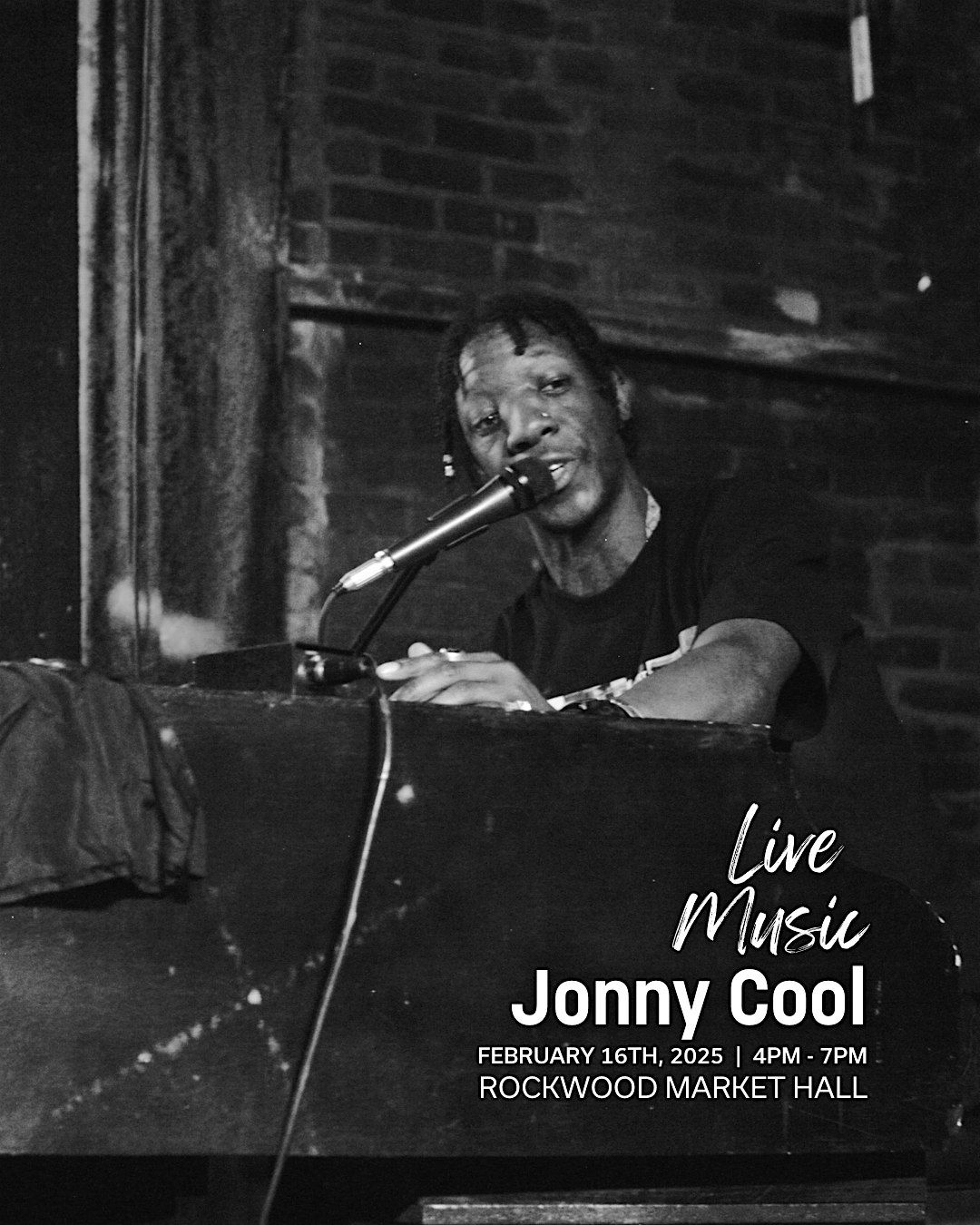 Live Music at Rockwood Market Hall with Jonny Cool