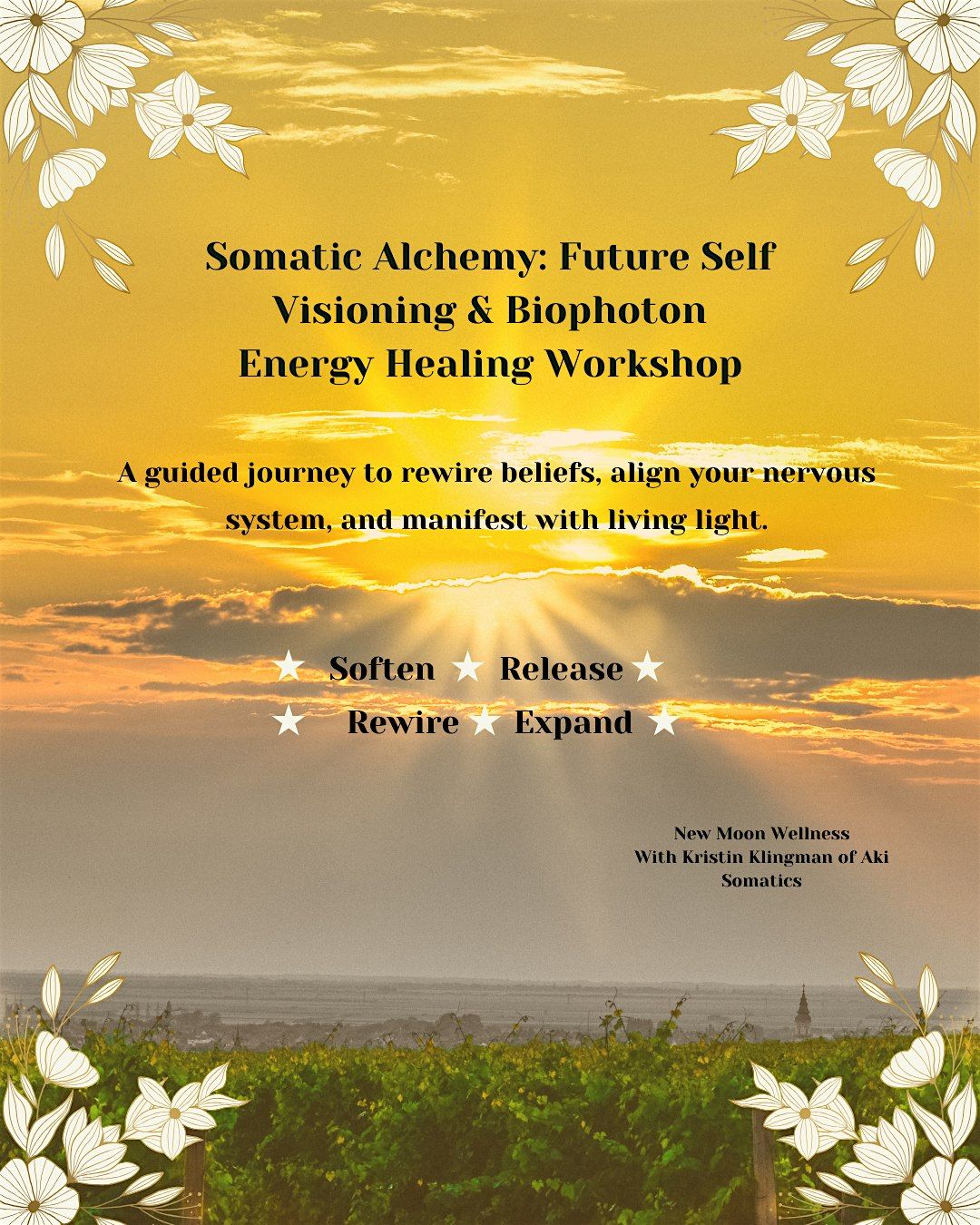 Somatic Alchemy: Future Self Visioning & Biophoton Energy Healing Workshop