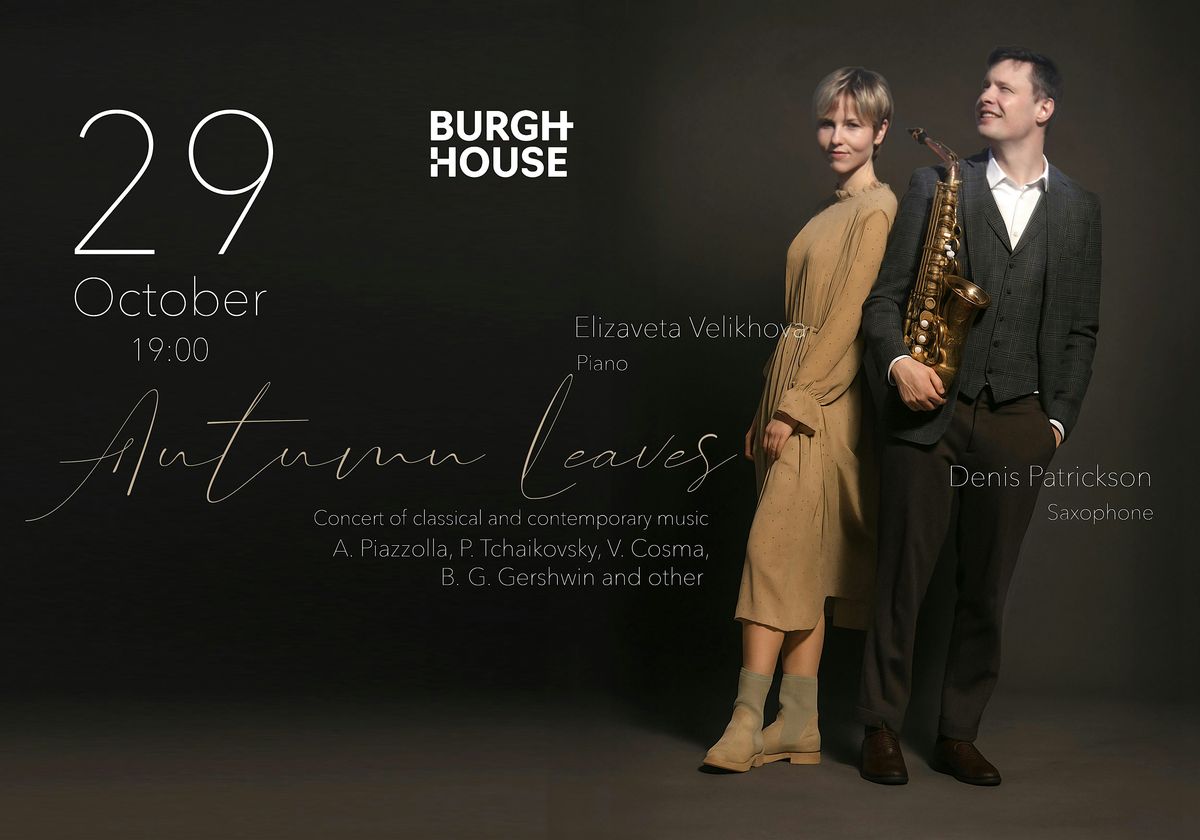 Autumn Leaves | Exclusive concert at Burgh House | Saxophone and Piano