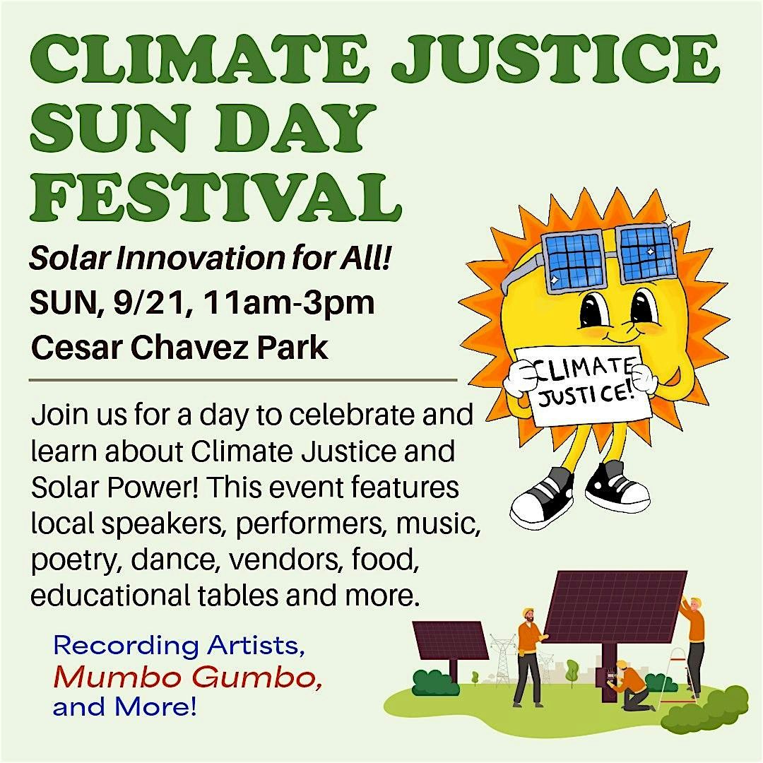 Climate Justice\/Sun Day Festival: Solar Innovation for All!
