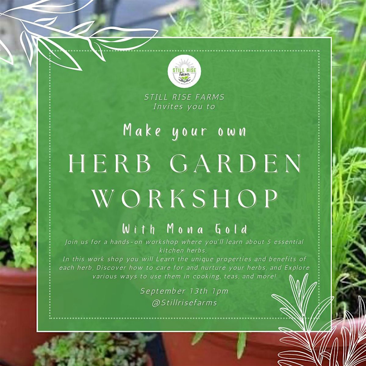 HERB GARDEN WORKSHOP