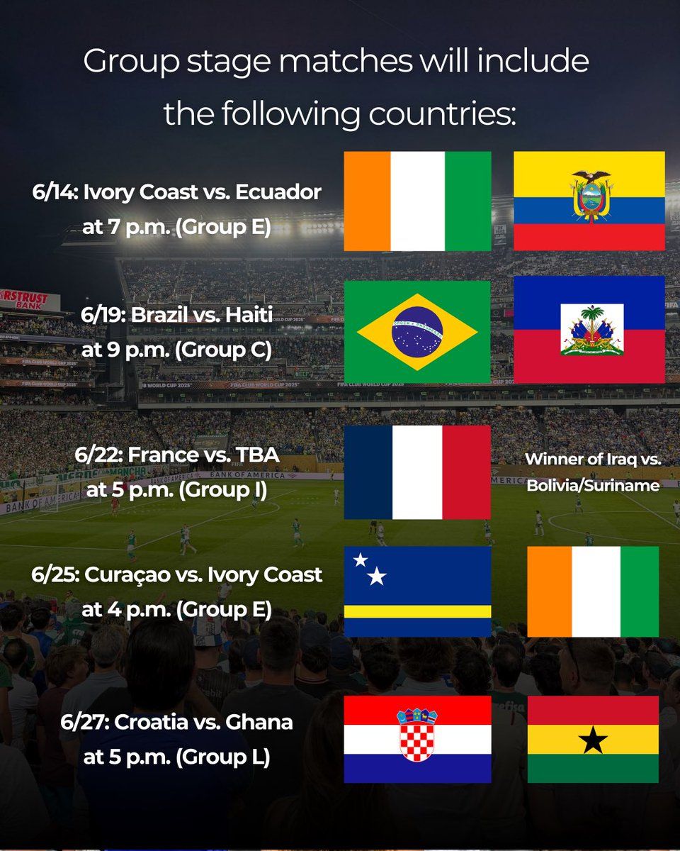 Ivory Coast vs Ecuador - Group E - Football World Cup 2026 - Group Stage - Match 9 Tickets