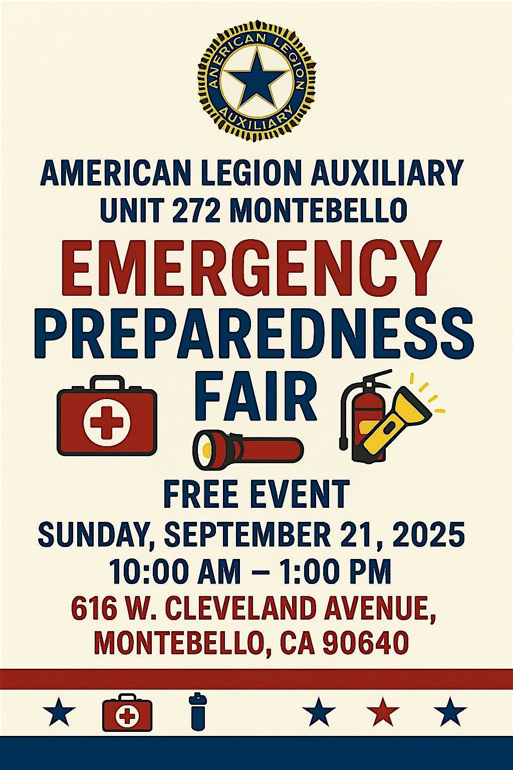 Emergency Preparedness Fair - American Legion Post 272 Montebello