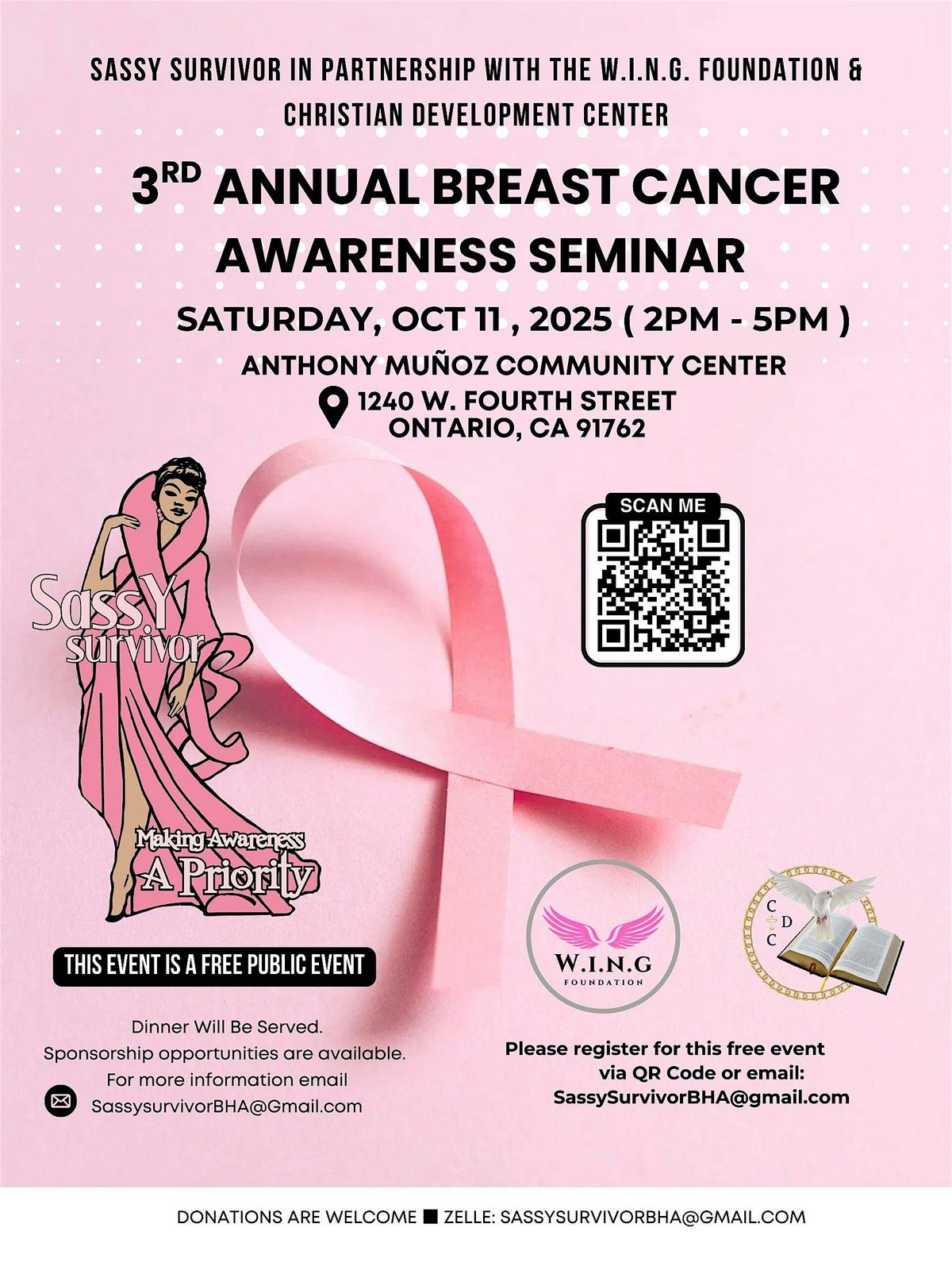 Sassy Survivor Breast Health Alliance event: Breast Health & Breast Cancer