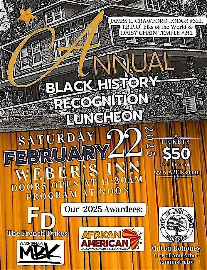 Elks Annual Black History Month Recognition Luncheon