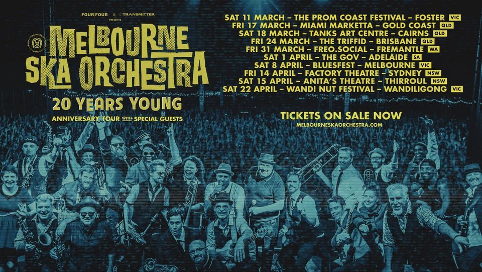 Melbourne Ska Orchestra: 20 Years Young Tour, Sydney supported by Rhythm Hunters