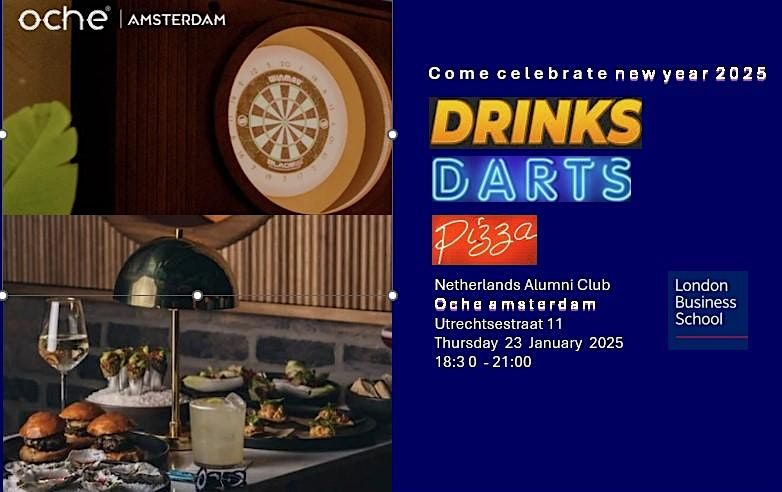 NEW YEAR 2025  Drinks, Pizza & Hi Tech Darts ->>> at OCHE Amsterdam