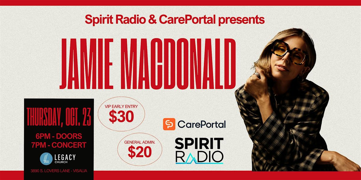 Jamie MacDonald In Concert!