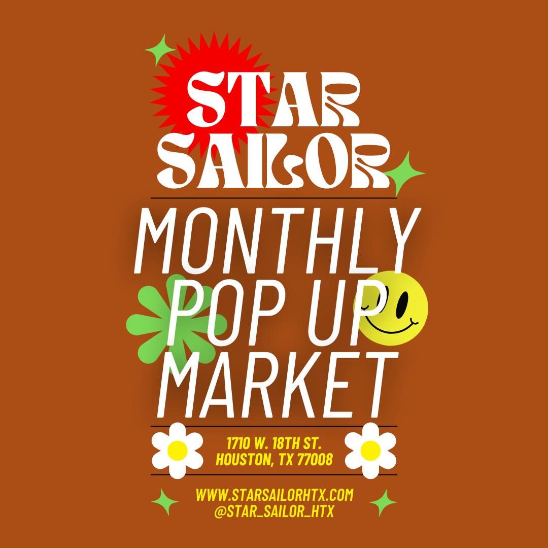 Pop Up Market at Star Sailor!!