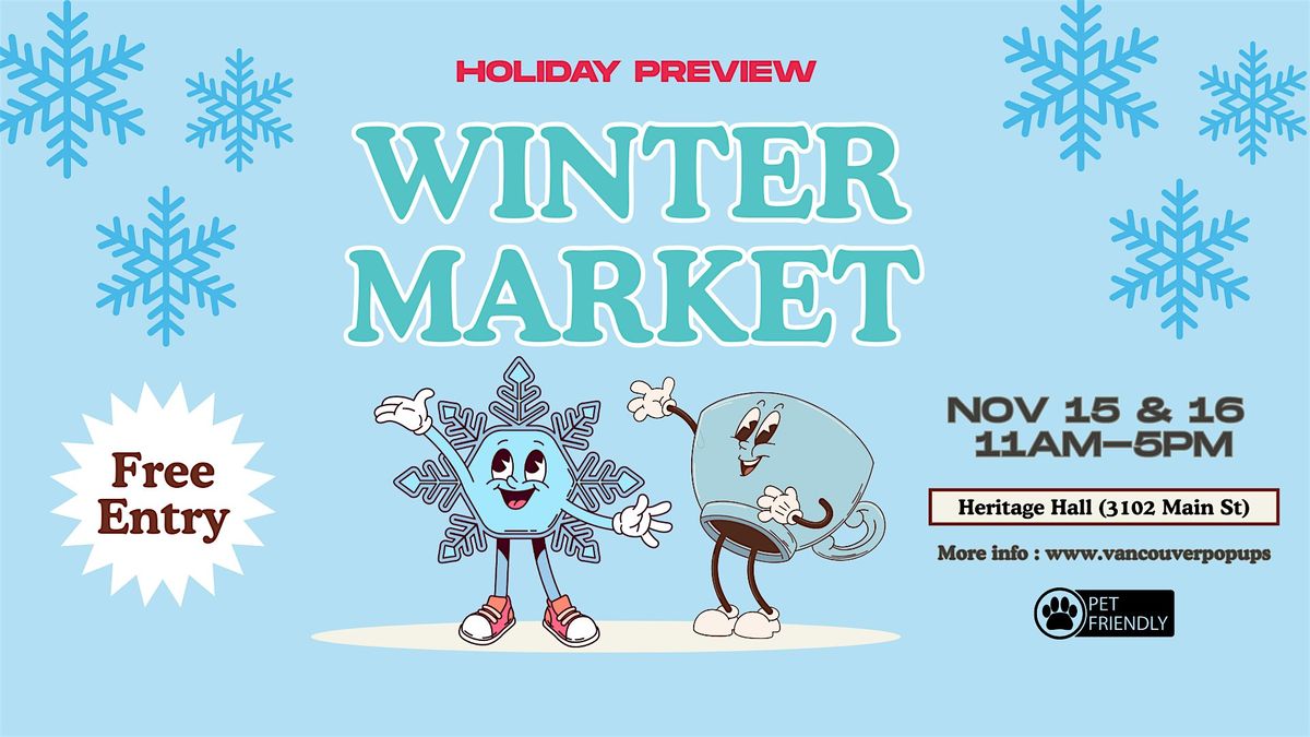 Vancouver Pop-Ups: Holiday Preview Market [Local Vendors and More]