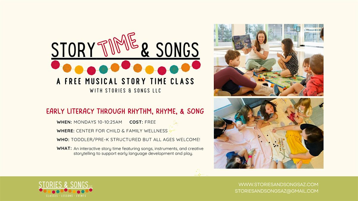 Story Time & Songs: A FREE Musical Story Time Class