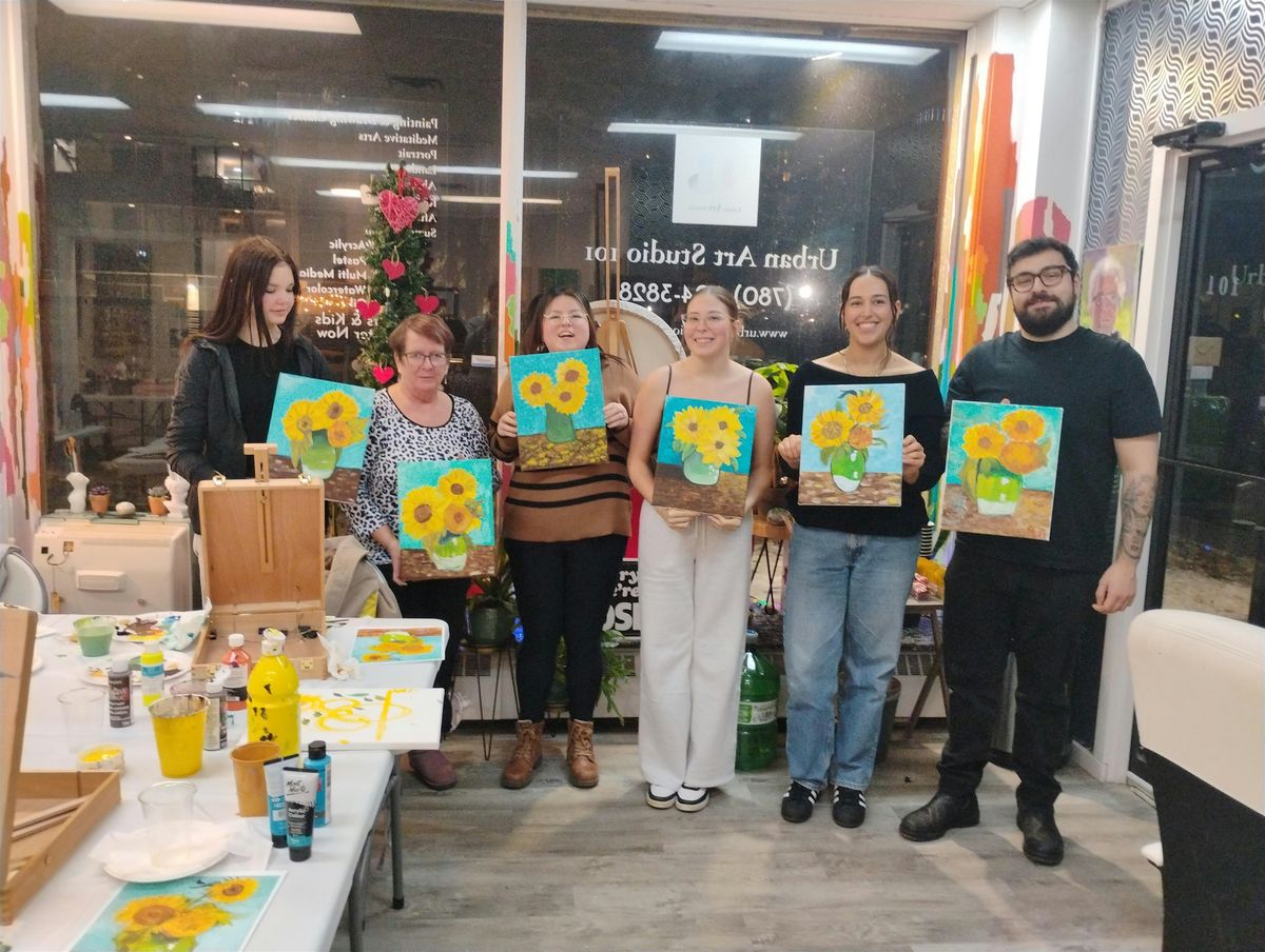 Van Gogh\u2019s Sunflowers Party | Paint Night