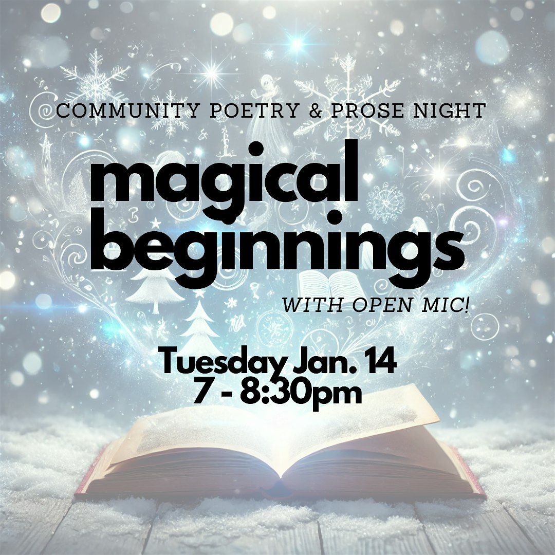 Community Poetry & Prose Night (with open mic!)