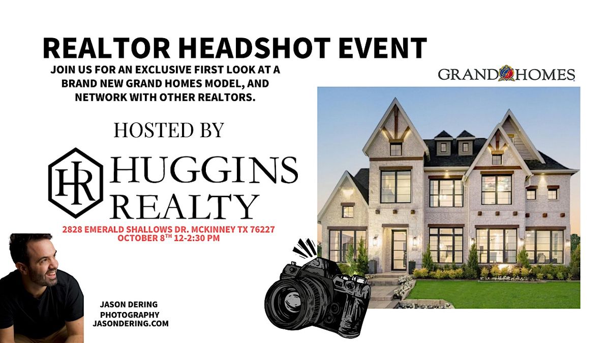 Realtor Headshot Event at Grand Homes with Huggins Realty