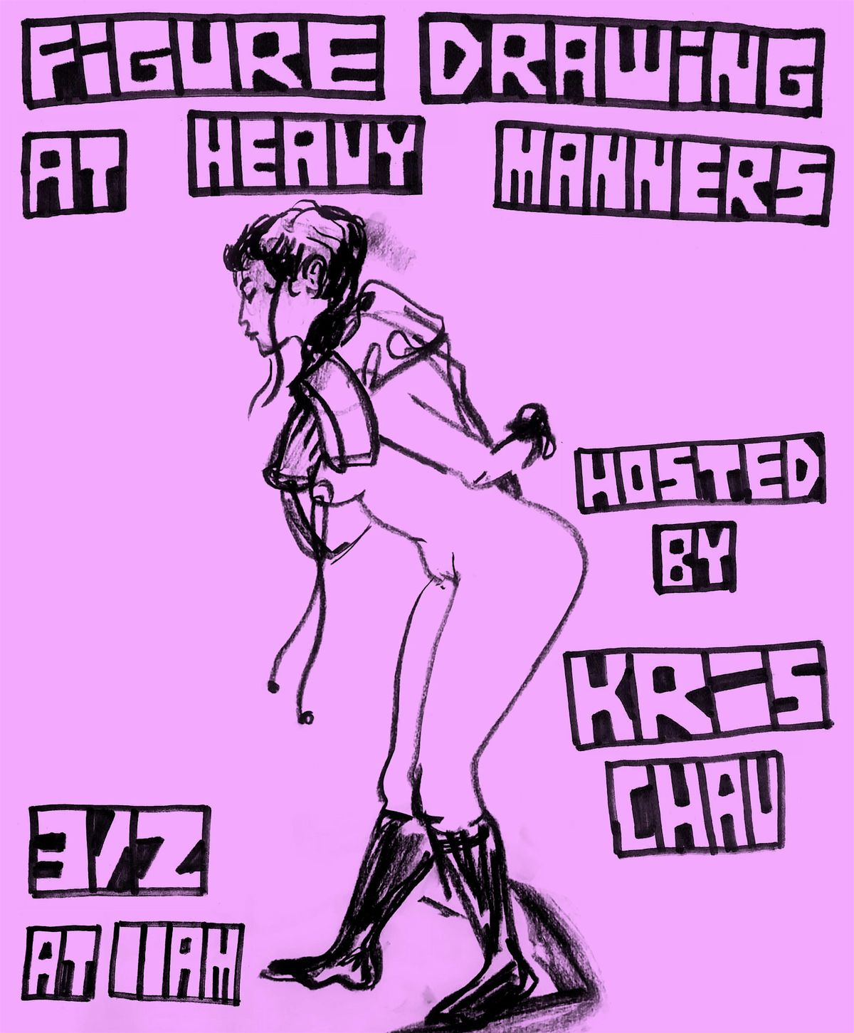 Figure Drawing at Heavy Manners Hosted by Kris Chau (3\/2)