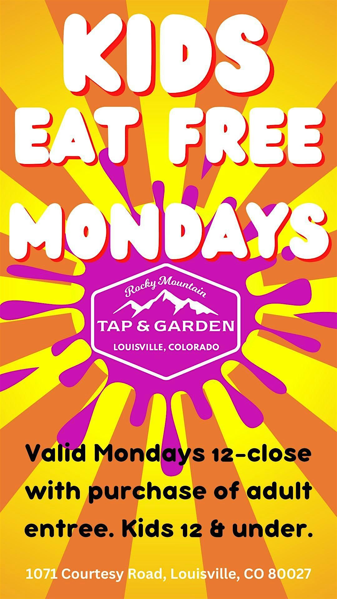 KIDS EAT FREE MONDAYS