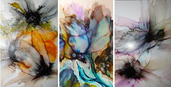 "Blowing Flowers using Alcohol Inks" with Julie Schroeder (December 2024)