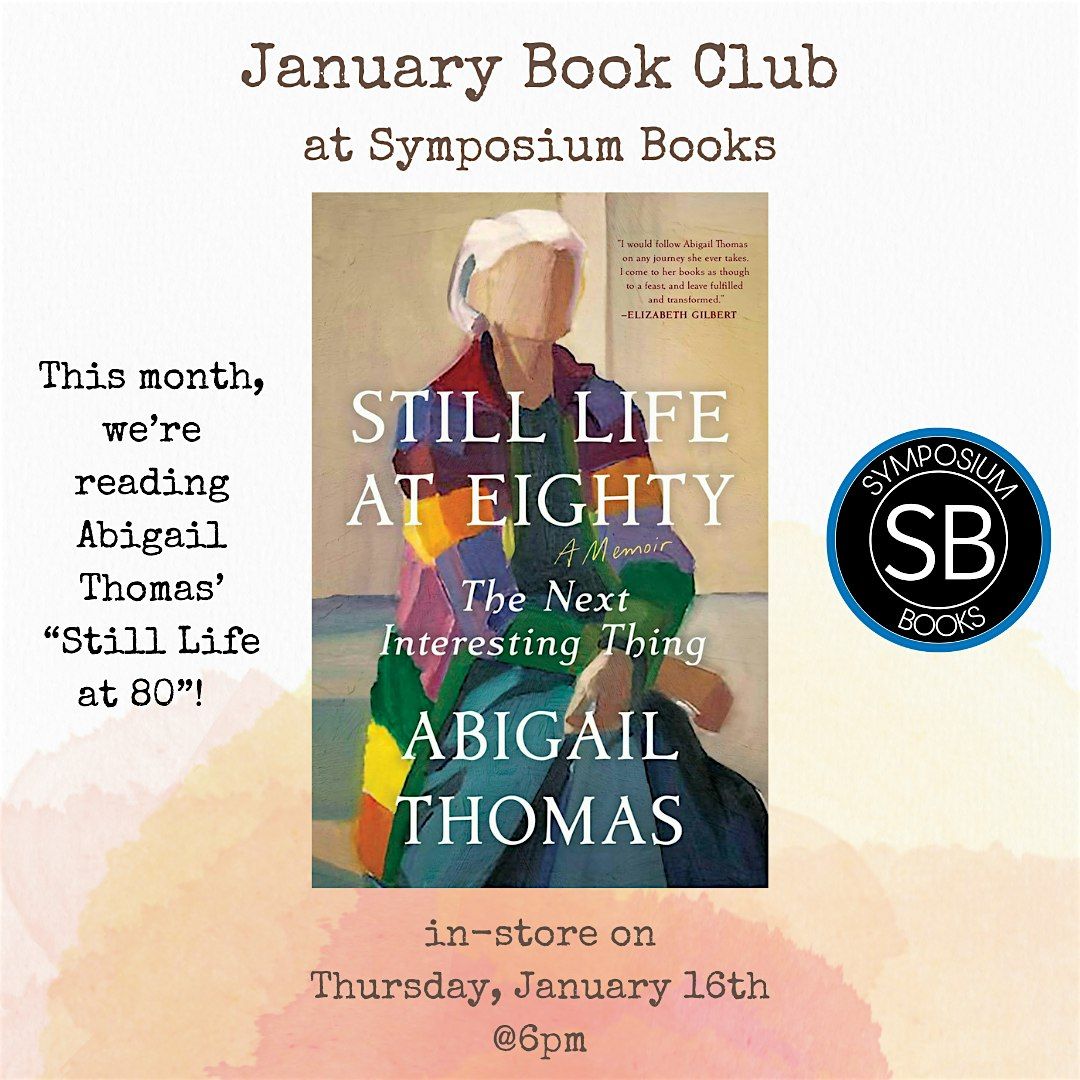 Symposium Books' JANUARY BOOK CLUB