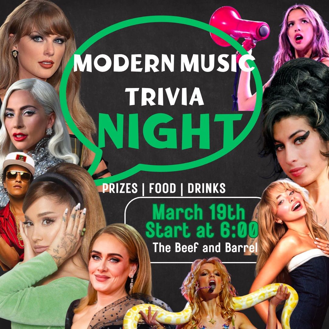 Modern Music Trivia Night 