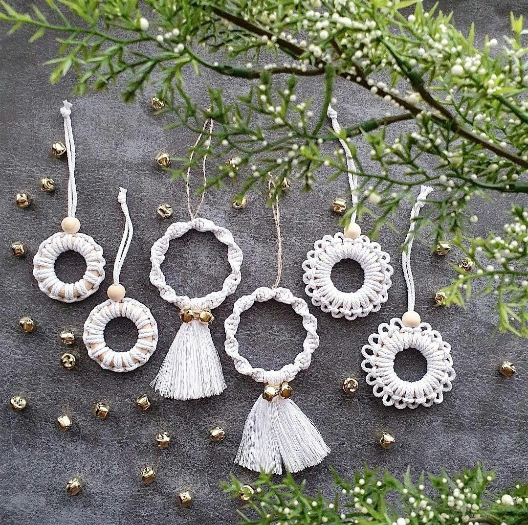 Macrame Christmas Tree Decorations Workshop