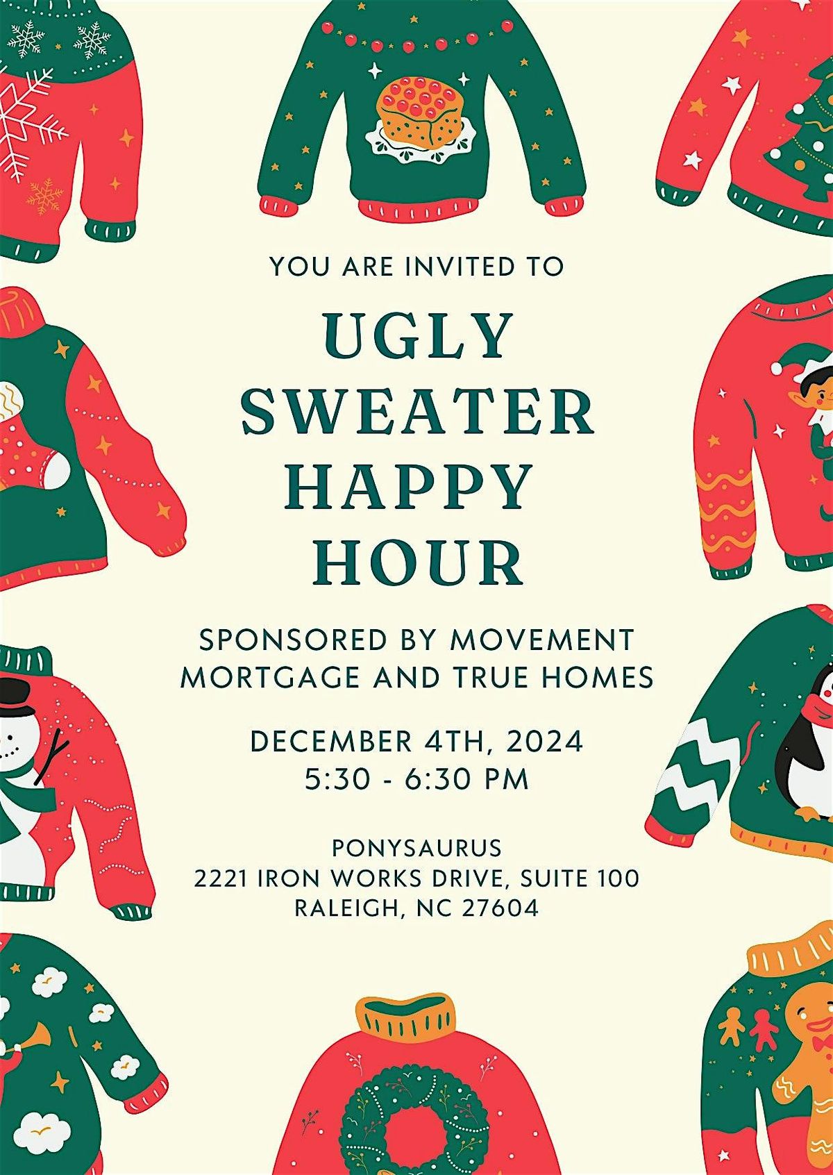 Ugly Sweater Happy Hour