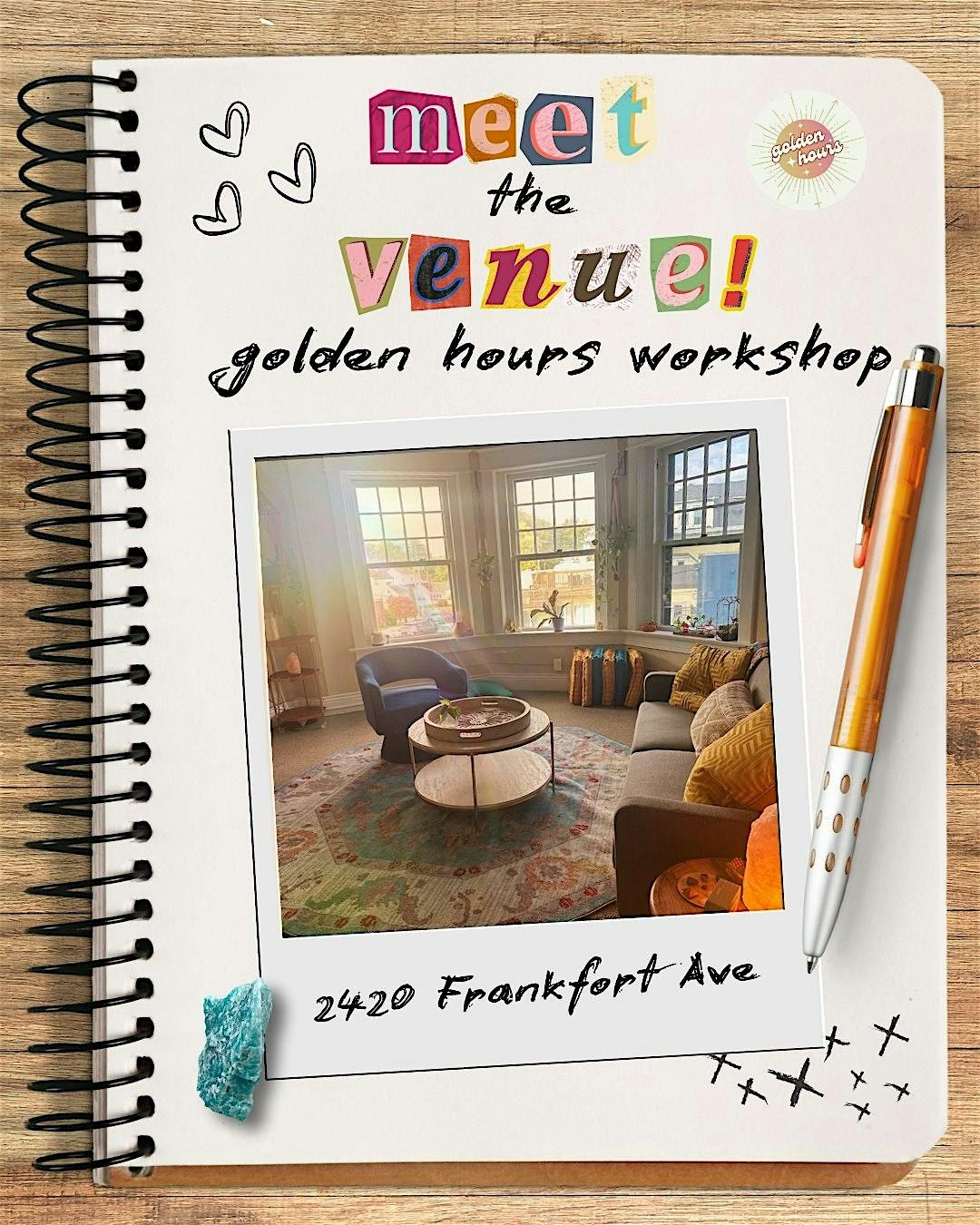 Generative Writing Workshop by Golden Hours