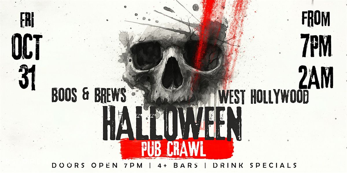 Boos & Brews Halloween Pub Crawl West Hollywood 2025
