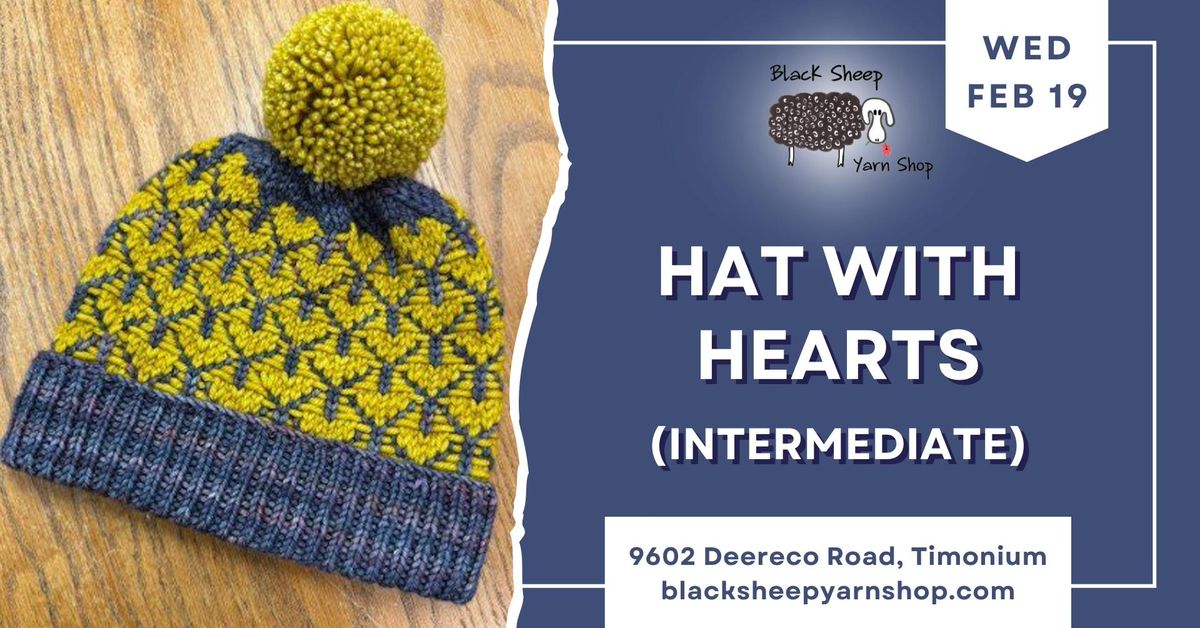 Knitting: Hat With Hearts (Intermediate) 