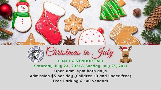 2021 Christmas In July Craft Fair, Howard County Fair, West Friendship, 24 July to 25 July