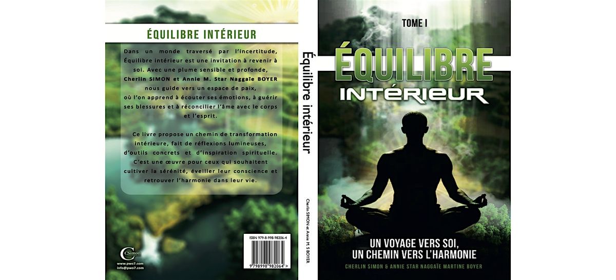 \u00c9quilibre Int\u00e9rieur \u2013 Virtual Book Signing & Author Talk with Cherlin And N