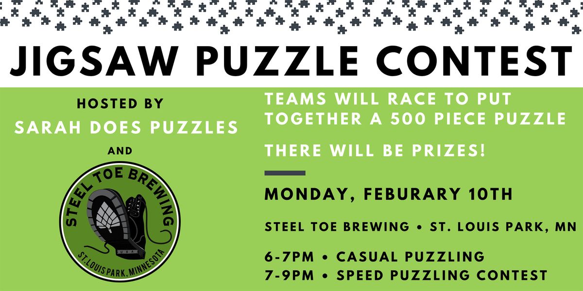 Team Jigsaw Puzzle Contest at Steel Toe Brewing - February 2025