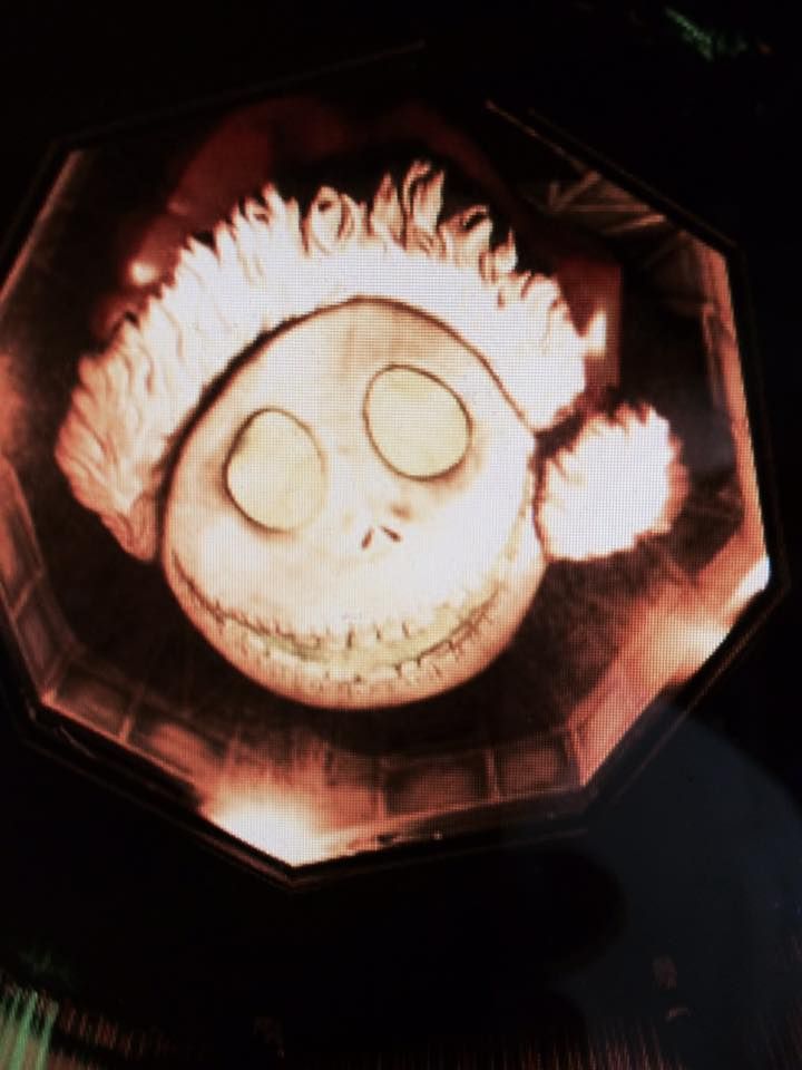 Celebrate the Return of Jack on the ceiling in the Hunted Mansion