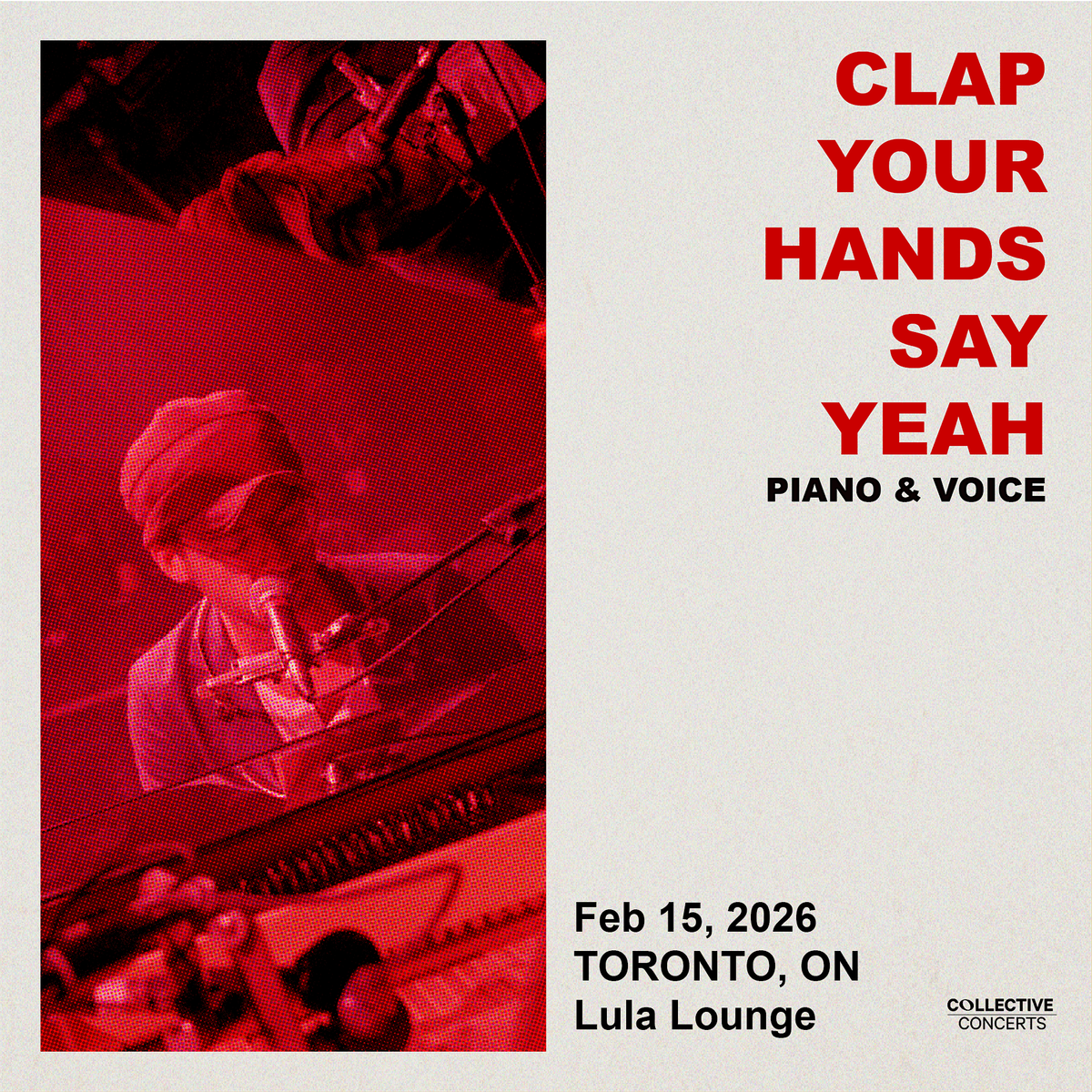 Clap Your Hands Say Yeah \u2013 Piano & Voice