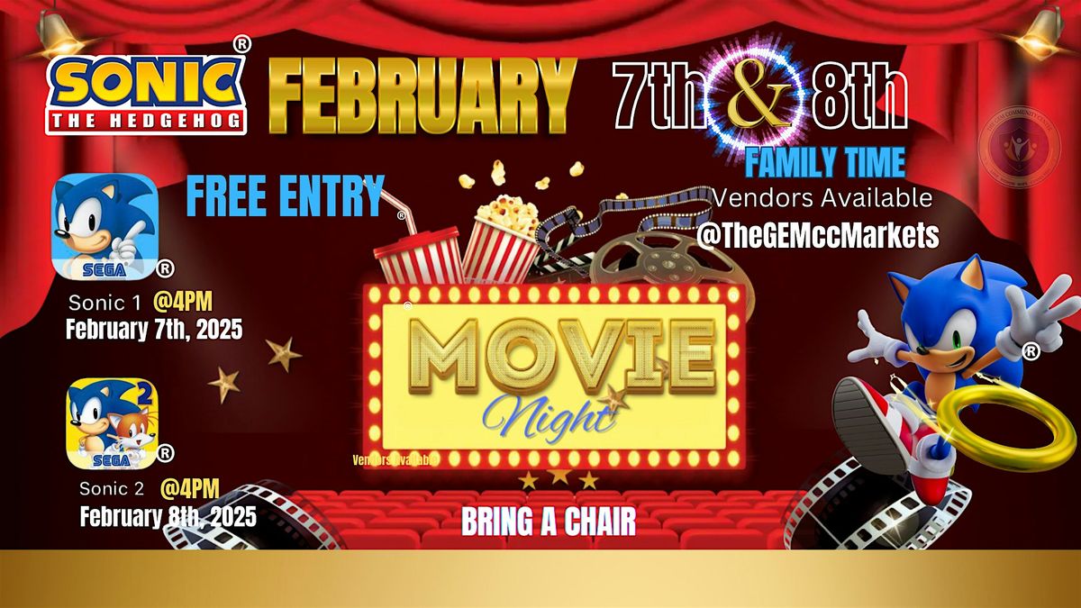 FREE ENTRY - Family Movie Night (Sonic 1 - Feb. 7th)