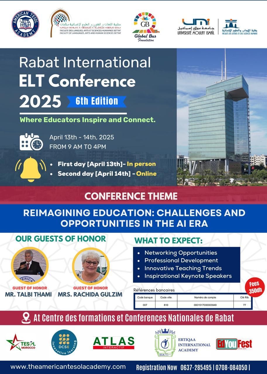 Rabat International ELT Conference \u2013 6th Edition (2025)