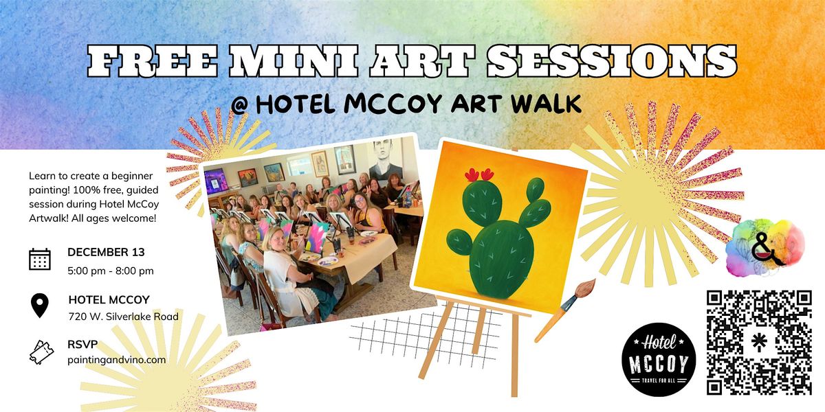 Free Mini Sessions at Hotel McCoy Artwalk