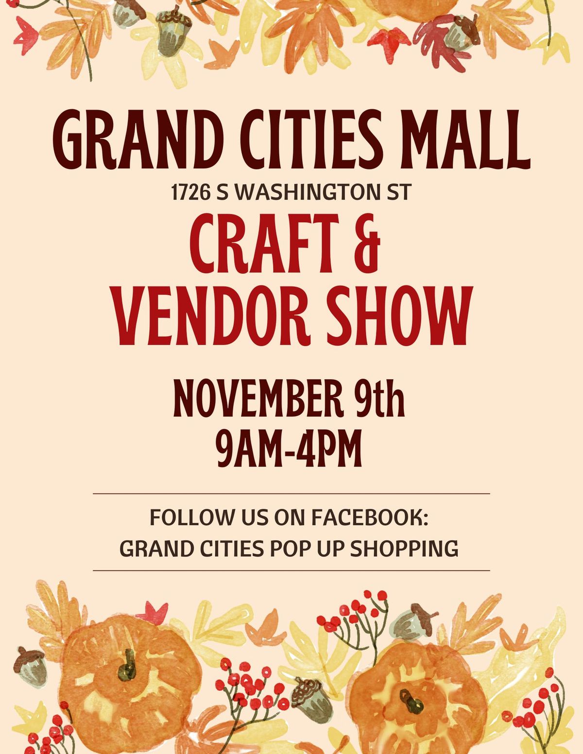 Grand Cities Mall Craft & Vendor Show