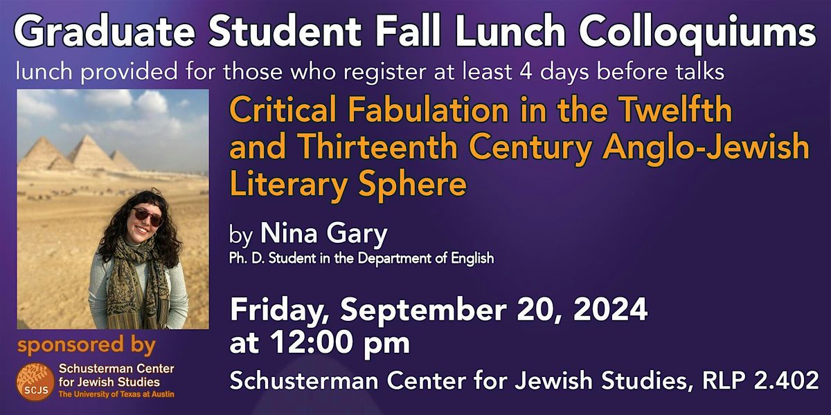 Critical Fabulation in the 12th & 13th Century Anglo-Jewish Literary Sphere