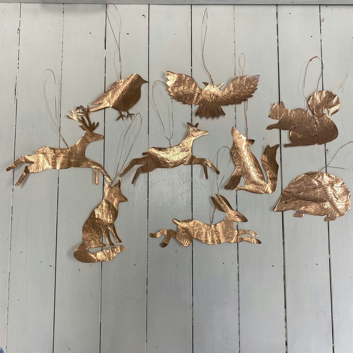 Workshop Making Upcycled Woodland Creatures from Re-cycled Copper