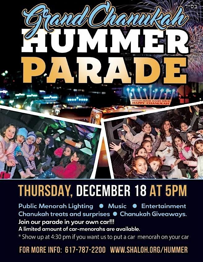 Grand Chanukah Hummer Parade